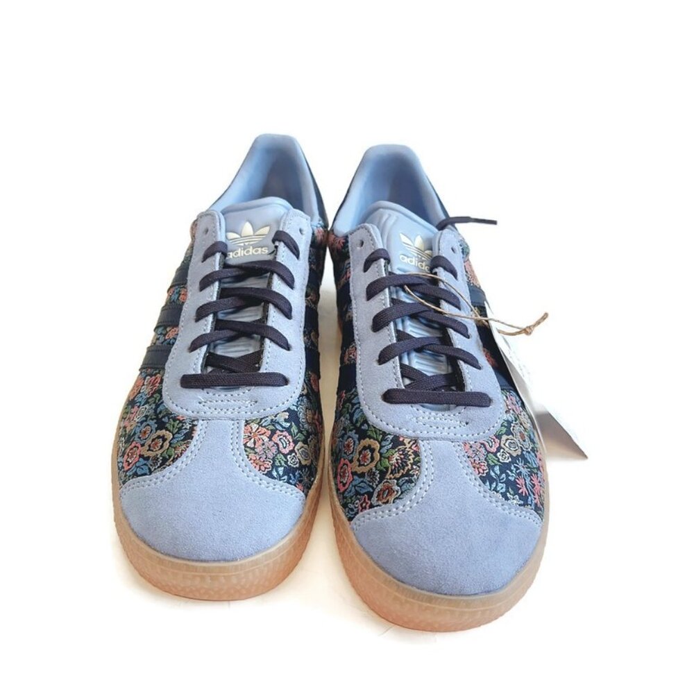 Adidas X Gazelle Liberty London Sneakers Big Girls Size 7 Womens Size 8 Floral - Picture 5 of 9